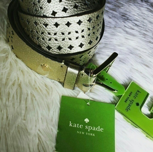 Kate Spade New York Gold Leather Belt
